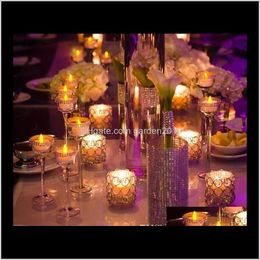 Holders H7Cmw7Cm Ship Glass Crystal Candle Holder Wedding Centrepiece Home Decoration Bu44B Pqwax