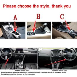 For BMW 3 Series E90 E92 4 doors Interior Central Control Panel Door Handle Carbon Fibre Stickers Decals Car styling Accessorie3075