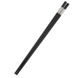 Reusable Chopsticks Dishwasher Safe santi, 9.5 Inch Fiberglass Chop Sticks Metal Japanese Korean Chopstick for food XB1