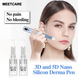Auto Microneedle Wireless Derma Pen with Cartridges Microneedling Dermapen System Therapy MTS Ultrima Micro Neelde Home Use