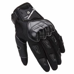 ROCK BIKER Black Full Finger Motorcycle Gloves Summer Touch Screen Motocross Gloves Moto Breathable Luvas para Moto M-XXL H1022