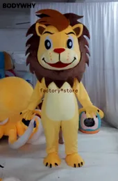 Mascot CostumesCute Lion Mascot Costume Suits Party Game Dress Outfits Ad Top Hot