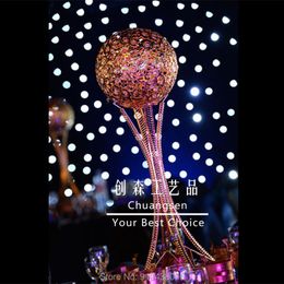 Party Decoration Bling Ball Centrepiece Wedding Deco Stand Birthday Background Wrought Props Decor Centre Piece Metal