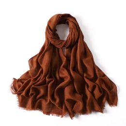 2022 New Fashion Cotton Linen Soft Winter Scarf Women Plain Scarf Keep Warm Shawls Men Scarves