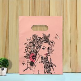 Plastic Bag Shopping Business Packaging Bag Poly Tote Bag Gift Pouch 100 Pack 210402