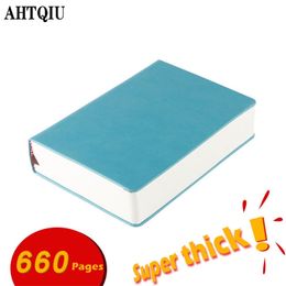 Super thick sketchbook Notebook 330 sheets blank pages Use as diary, Travelling journal, A4,A5,A6 Leather soft cover 210611