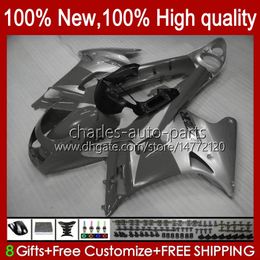 Body OEM For KAWASAKI NINJA ZZR-250 1990 1991 1992 1993 1994 1995 96 97 98 99 Bodywork 54HC.75 silvery grey ZZR250 CC ZZR 250 90 91 92 93 94 95 1996 1997 1998 1999 Fairing