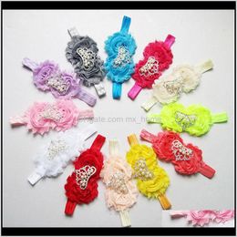 Baby Girl Crown Flower Pearl Headband Kids Princess Headwrap Elastic Ornaments Hairband Children Tz6Fv 7Txrj