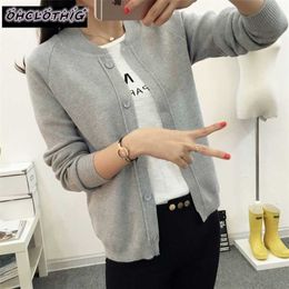 OHCLOTHING Female cardigan Autumn dress sweater spring autumn winter jacket coat primer 211011