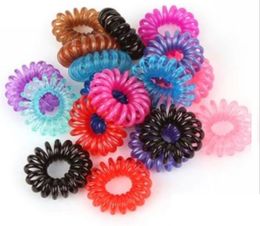 2021 Telephone Line Elastic Hair Bands Hair Spring Rubber Hair-rope ties hair ring wear access Diameter Women Pony Tails Holder 3cm