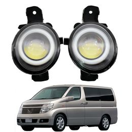 Fog light for Nissan Elgrand E51 2002-2003 high quality pair Daytime Running Lights LED Angel Eye Styling