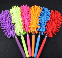 Vacuum Parts 10 Colour Scalable Microfiber Telescopic Dusters Chenille Cleaning Dust Desktop Household Dusting Brush Cars Cleaning Tool