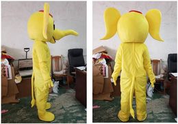 Mascot Costumes New Elephant Mascot Costume Professional Quality for Adult Halloween Purim Party Fancy Dress Advertising Cartoon Suit