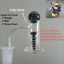 Blender Slurper Quartz Banger Screw Terp Pearl Bead Glass Smoking Cobom Kit Set 45 90 Degrees Flat Top 10mm 14mm 18mm 19mm Male Female Joint Bowl Bong