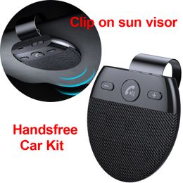 Wireless Car Speakers Handsfree Car Kit Hands-free Bluetooth Multipoint Speakerphone Sun Visor Blue-tooth Auto Accessories for Phone Music