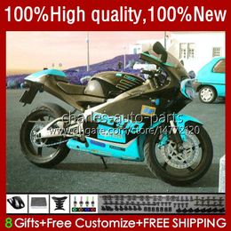 Moto Body For Aprilia RS RSV 250 RS250 RS-250 RSV250 RR R 1995 1996 1997 Bodywork 24No.96 RSV250R RS250RR 95-97 RSV250RR RSV-250 RS250R 95 96 97 Cyan Green Fairing Kit