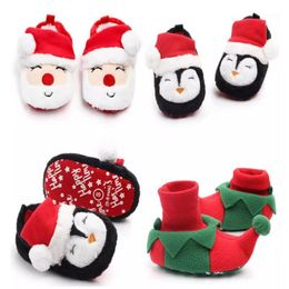 First Walkers Party Christmas Baby Cotton Shoes Kids Boot Boys Girls Cute Cartoon Warm Thickening