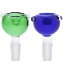 High Quality Colourful Round Glass Bowl Pieces Pipes 14mm 18mm Male Bowls Tobacco Herb Joint Oil Burner Smoking Bongs