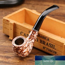 Classic Marbling Resin Multicolor Pipe Chimney Philtre Smoking Pipes Tobacco Pipe Cigar Narguile Grinder Smoke Mouthpiece Factory price expert design Quality