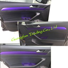 For Volkswagen VW Passat B8 2017-2019 Interior Central Control Panel Door Handle 3D 5D Carbon Fibre Stickers Decals Car styling Ac253E