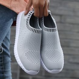 Women Sports shoes female flying 2021 spring and summer casual breathable black white red grey mesh womens students running