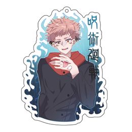 Jujutsu Kaisen Key Chain Women Acrylic Cute Funny Anime Gojo Satoru Key Ring Man Kids Keyring Girls Keychain Jewellery Portachiavi