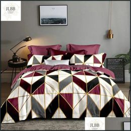 Bedding Sets Supplies Home Textiles & Garden Products Set Geometry Duvet Er Comforter Bed Luxury 01# Drop Delivery 2021 Wwncd
