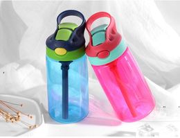 new 17oz Sippy Cup Clear Water Bottle Kids Tumbler Plastic 480ml Nursing Bottles for Toddler 4 Colors BPA free by express EWD7628