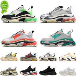 36-45 Top Quality Paris 17FW Luxurys Designers Shoes Casual Men Women Dad Shoe Triple S Crystal Bottoms Sneakers Track Outdoors Sports Trainers