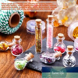 Other Household Sundries 50 Pieces Small Mini Glass Jars Bottles with Cork Stoppers 5 Shapes Tiny Wishing Drifting Bottle Crafts DIY Projects