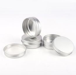 60ml Empty Aluminium Cosmetic Containers Boxes Pot Lip Balm Aluminium Jar Tin For Creams Ointment Hand Cream Packaging