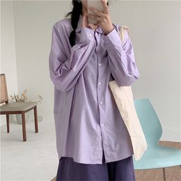 Chic Solid Fashion Elegance Basic OL Leisure Women All-Match Slim Shirts Gentle Loose Office Lady Tops Blouses 210421