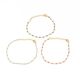 Fashion National Stainless Steel Metal Chains Bracelets Women Rice Ball Bracelet Link, Chain