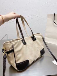 Apricot canvas designer handbags casual simple style women's bag Large capacity and convenient shopping bags cute Beige handbag