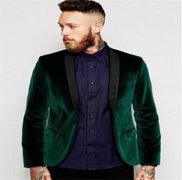 2022 velvet leisure suits Costumes pour hommes Blazers 2021 Velvet Suit Fashion Designs Boyfriend Blazer Hommes Loisirs (Veste + Pantalon) Fête