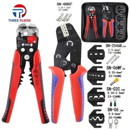 Crimping Pliers SN-48BSX quick jaw replacement for tab 2.8 4.8 6.3/tube/Povoltaic/insuated Terminals Electrical Clamp Tools 211110