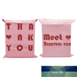 Thank You Pink Envelope Self-sealing Adhesive Bags Plastic Pink Poly Mailer Postal Shipping Mailing X-mas Box Packaging Pouches Factory price expert design Quality