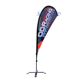 5.5m Promotion Banner Flag for Indoor and Outdoor Event with Single or Double Printing Fabric Graphic Portable Carry Bag