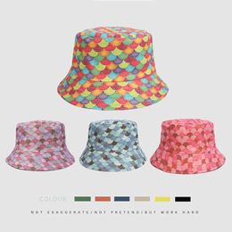 2022 Men and Women Fashion Trend Bronzing Shells Two Fisherman Basin Hat Outdoor Sun Visor
