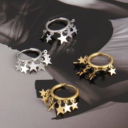 Hoop & Huggie Fashion Jewellery Stainless Steel Earrings For Women Earring 2021 Trend Star Geometry Party Gift