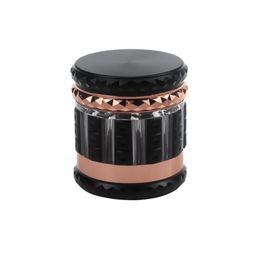Fashion design five parts Cool Beautiful Colour 66mm Metal Herb Smoking Thread Grinders Tobacco Spice Crusher Accessories