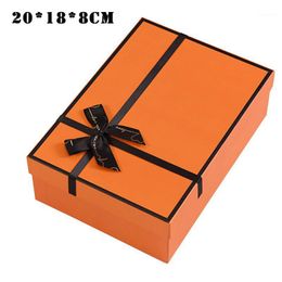 Christmas Gift Box With Bowknot/ Paper Bag For Holiday Decorative Wrapping Packaging CANQ889 Wrap