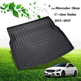 Boot Cargo Liner Floor Mat Rear Trunk Tray Fit for Mercedes-Benz C-class Saloon 2015-2019 Not Fit Estate