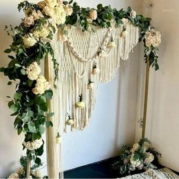 Party Decoration 130cm X 160cm Handmade Macrame Bohemia Tassel Hanging Tapestry / Fashion Wedding Wall Decor