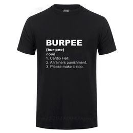 Office Burpee Definition T Shirt Funny Birthday Gift For Men Streetwear Loose Cotton T-Shirt Crossfit Workout Clothing 210714