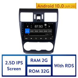 9" Android 10.0 2Din Car dvd Radio GPS Navi Stereo Multimedia Player For 2015-Subaru Forester WIFI with 2GB RAM 32GB ROM