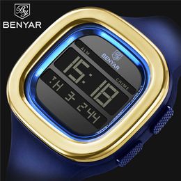 BENYAR 8001 Men's Watches Luxury Digital Waterproof Sport Electronic Watch Casual Men Business Wristwatches Relogio Masculino G1022