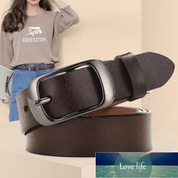 DINISITON New Women Genuine Leather Belt For Female Strap Casual All-match Ladies Adjustable Belts Designer High Quality Brand