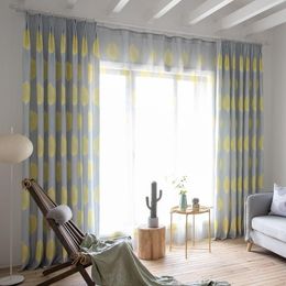 Curtain & Drapes Nordic Fresh Garden Girl Cotton And Curtains Finished Products Living Room Bedroom Study Floating Window