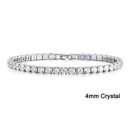 10 PCS Cubic Zirconia Women Men Iced Out Crystal Charm Tennis Bracelet Bangle male Jewellery Whole